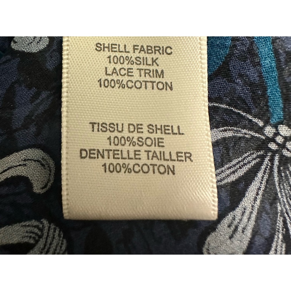 Rebecca Taylor Floral Blue Blouse - Picture 6 of 6